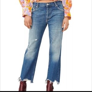 COPY - Free people maggie mid rise straight jeans in size 26